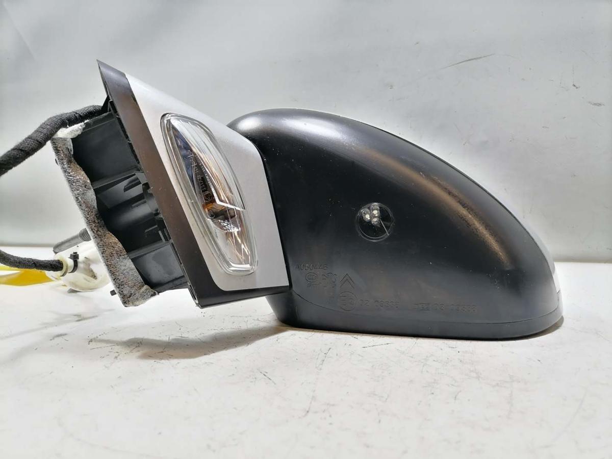 Citroen C4 N original Au&szlig;enspiegel links elektrisch anklappbar EZR Aluminiumgrau Bj.2011